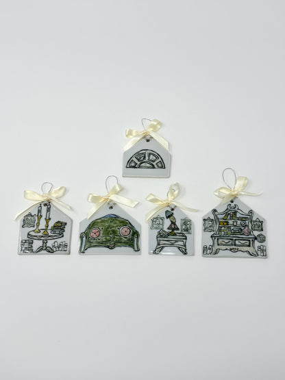 Dollhouse Furniture Ornament Set