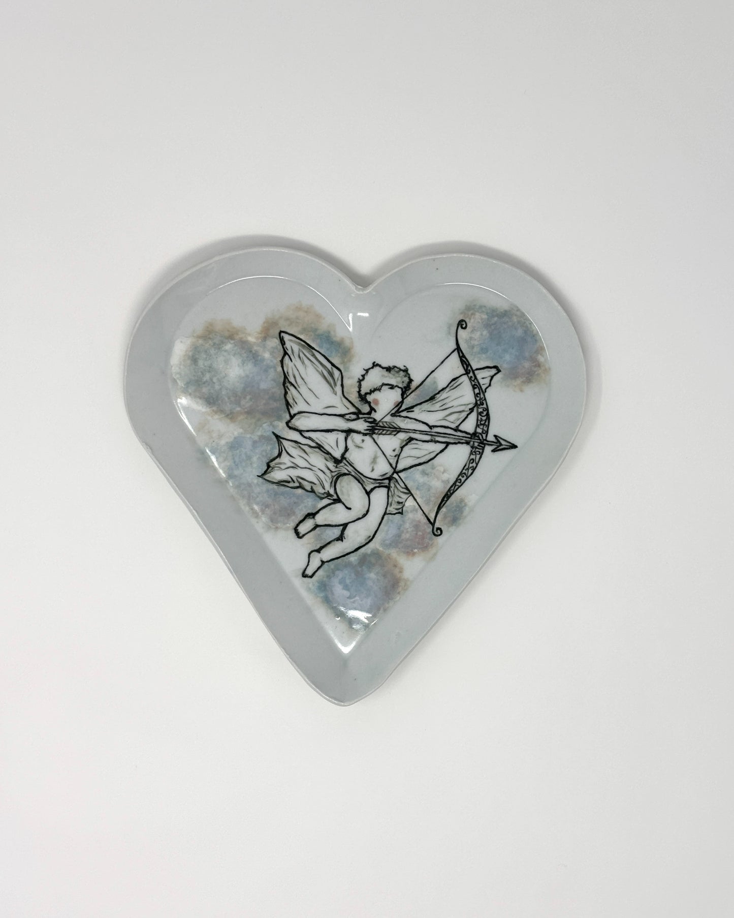 Heart-Shaped Cupid Plate