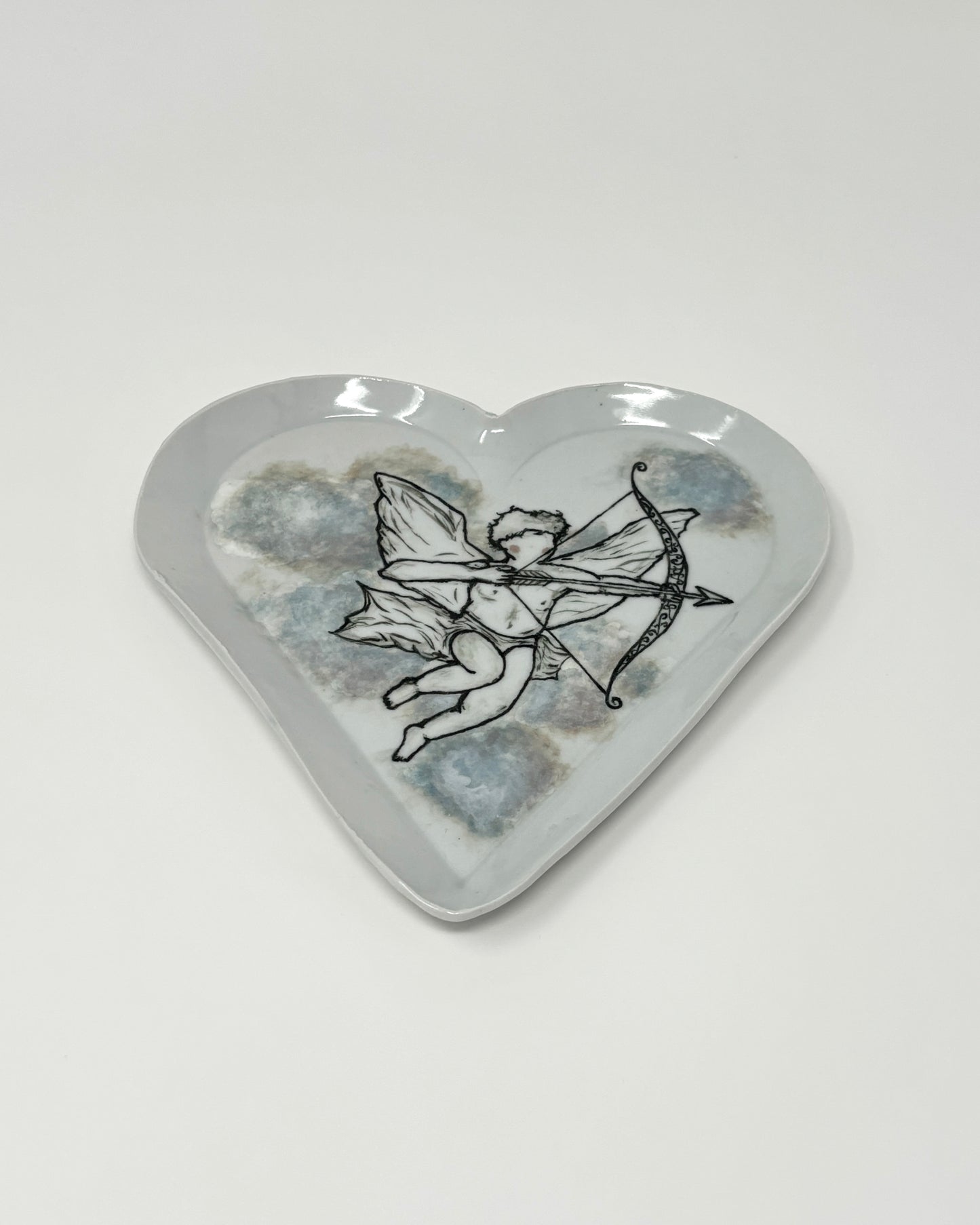 Heart-Shaped Cupid Plate