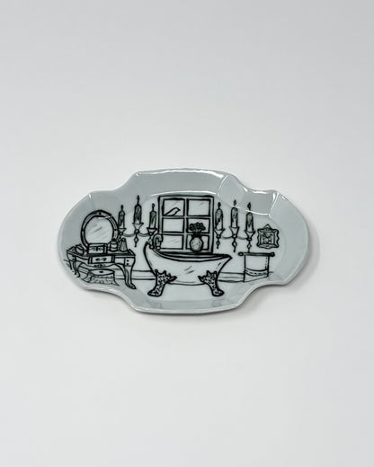 Powder Room Plaque Dish