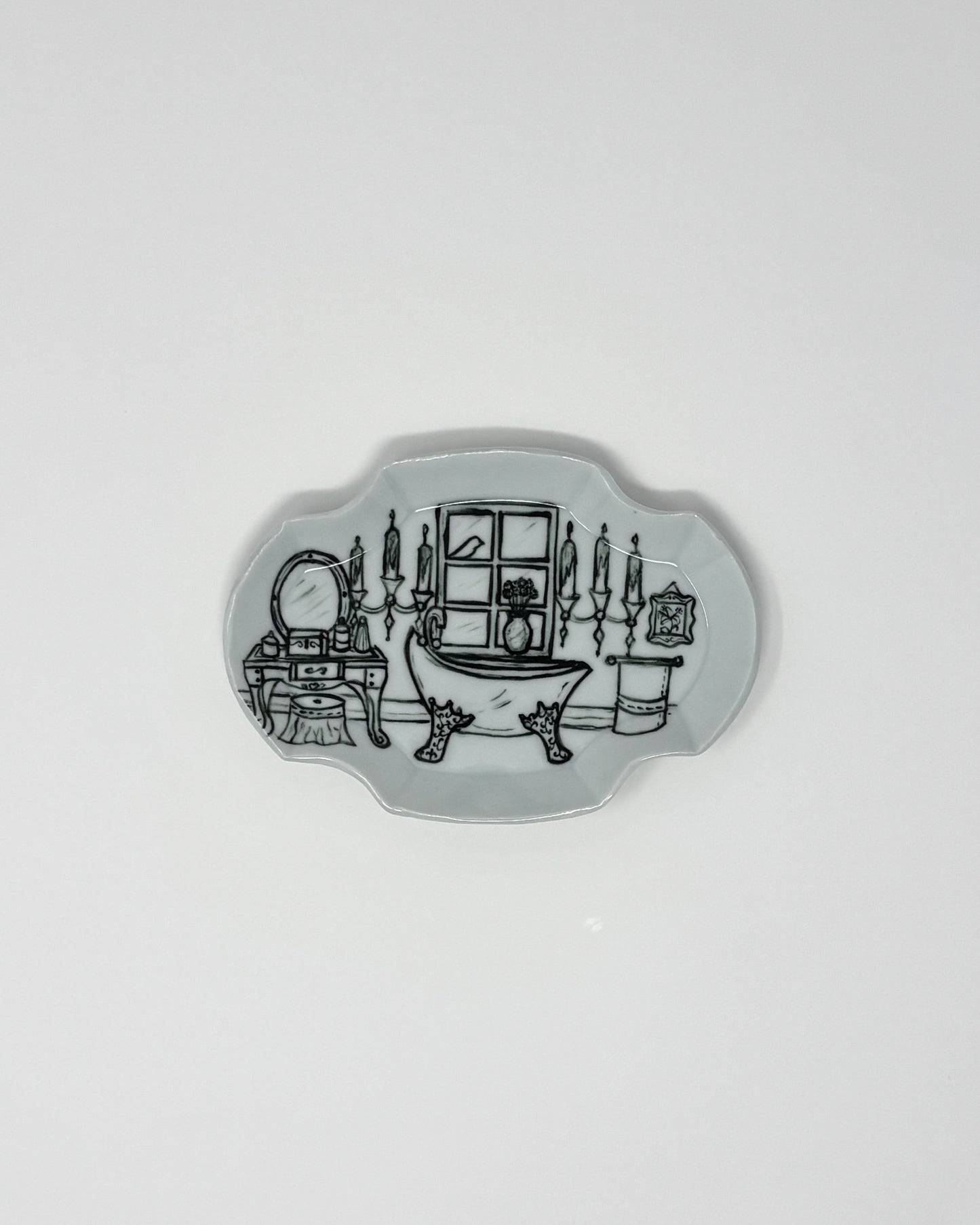 Powder Room Plaque Dish