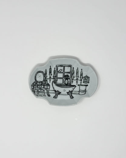 Powder Room Plaque Dish