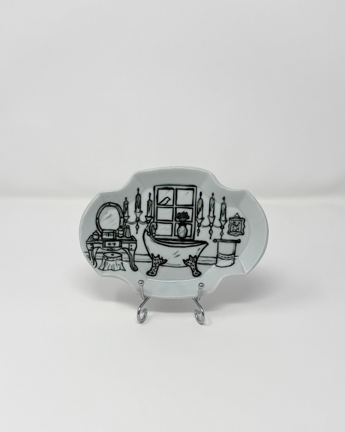 Powder Room Plaque Dish