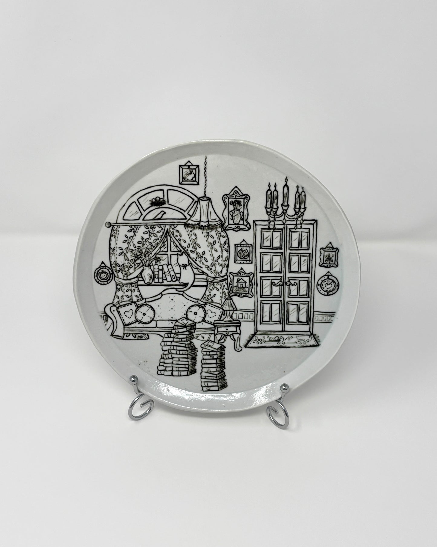 Dollhouse Parlor Plate Set