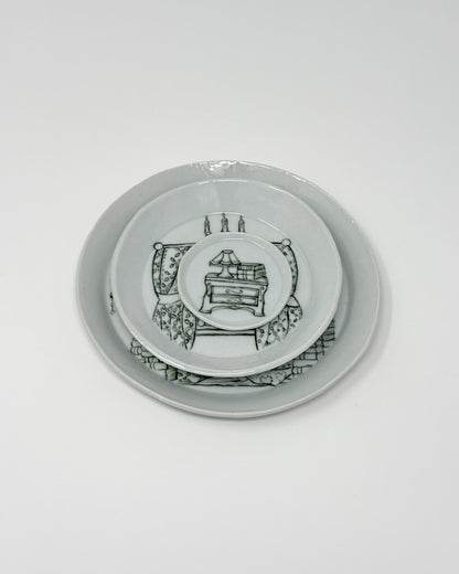 Dollhouse Bedroom Plate Set
